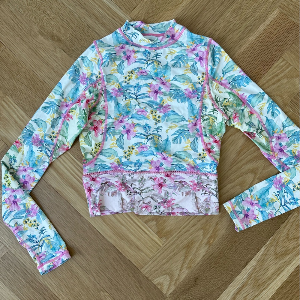 LoveShackFancy x Hurley Collaboration Rashguard Size Small